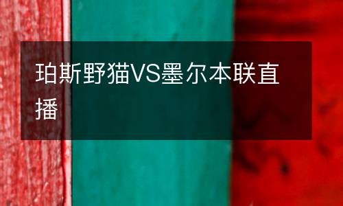 珀斯野猫VS墨尔本联直播